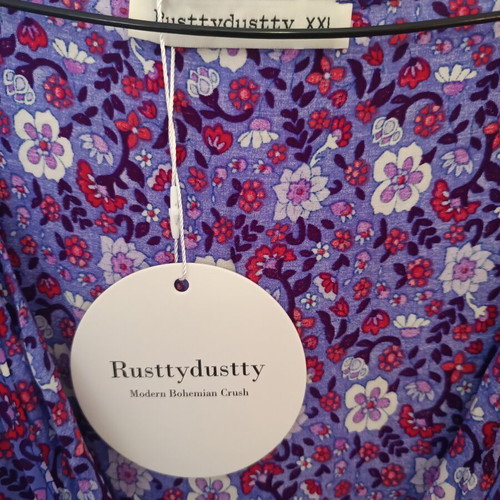 One-piece shorts purple with prints size XXL new