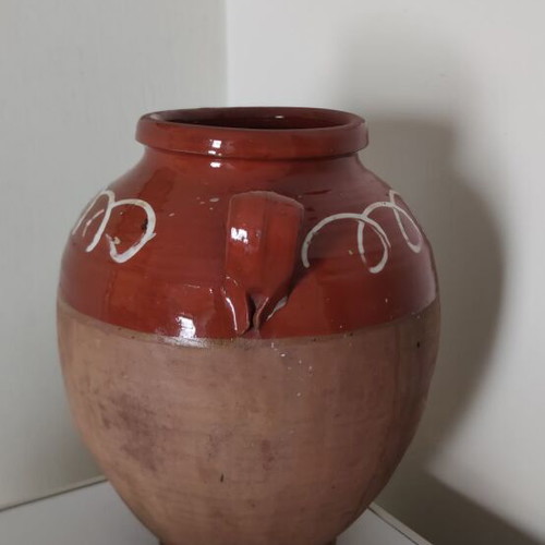 Authentic traditional clay kioupi vintage ceramic, used, 30cm