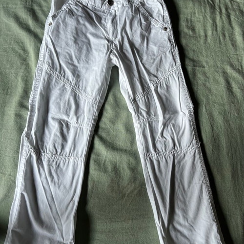Funky summer thin pants for boys, size 110 cm, white