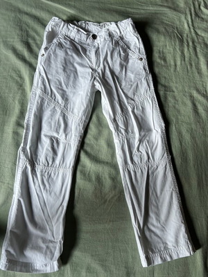 Funky summer thin pants for boys, size 110 cm, white