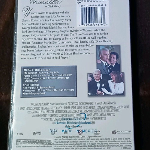 Father of the Bride DVD new with English subtitles