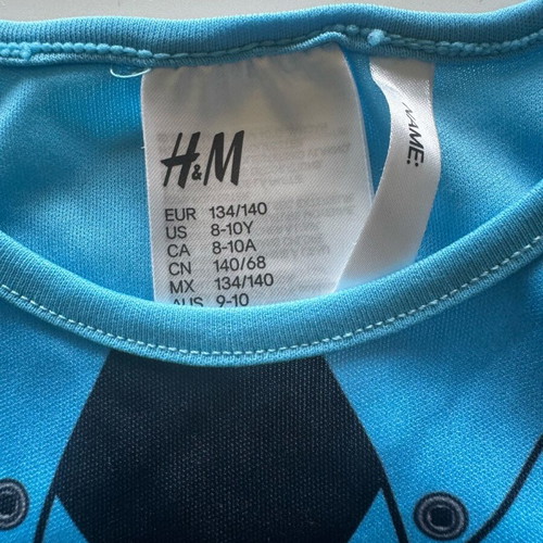 H&M Kids Police Costume Shirt used with print 8-10 years