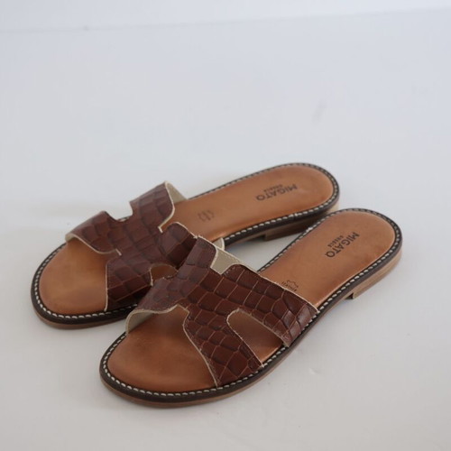 Migato sandals size 39, brown
