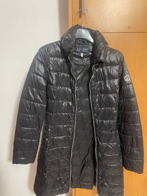 Μπουφάν μακρύ Armani Jeans σαν καινούργιο με ζώνη, φουσκωτό παλτό