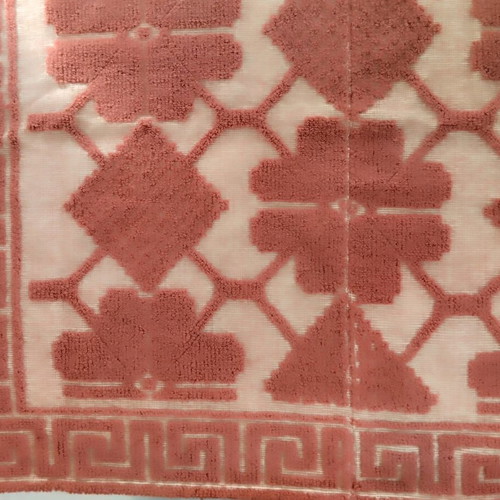 Handwoven Kouskousis rug new, 200x175 cm, burgundy