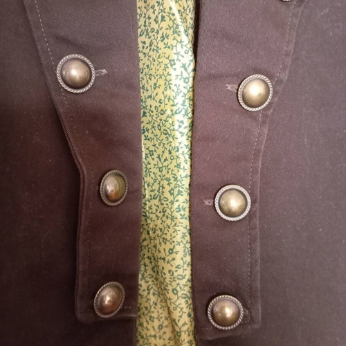 "NO NAME Athens" Mid-Length Military Chic Style Jacket like new, brown