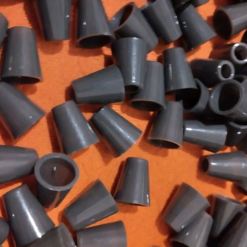 Cord end caps new, 50 pieces, graphite color