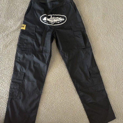 Corteiz black cargo pants size medium like new with bag