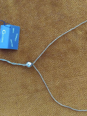 Galdini silver necklace and earrings set new, Italian quality