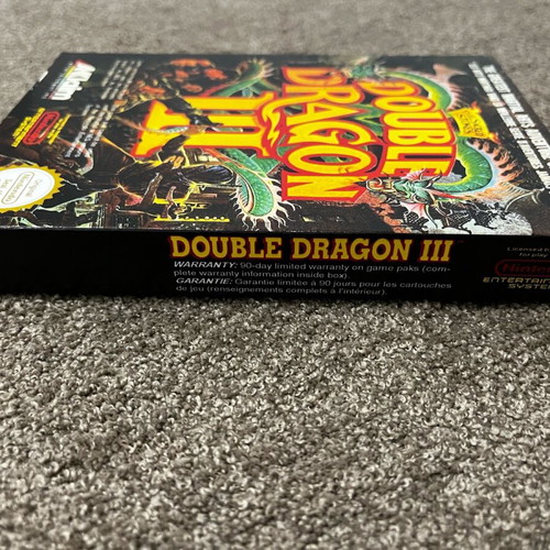 Re-pro box for Double Dragon 3 Nintendo Nes game new