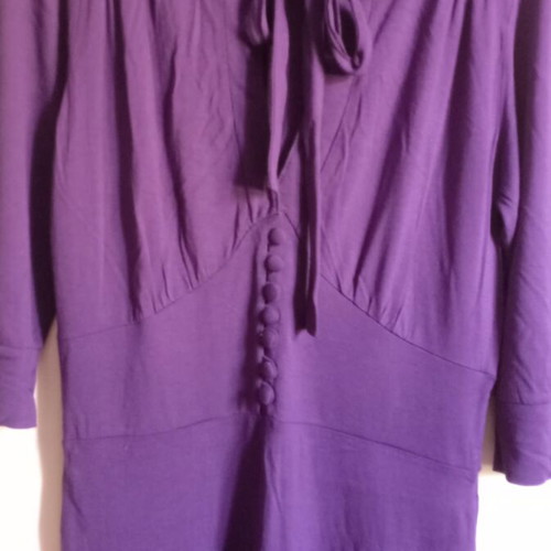 Cotton midi dress like new, purple, comfortable fit