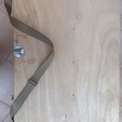 Wooden bench handmade like new with base