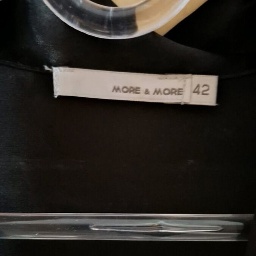 More&More satin shirt black, like new, size 42