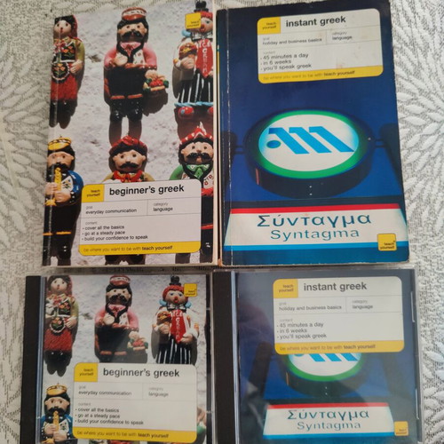 Teach Yourself Instant Greek and Beginner's Greek Books and CDs like new