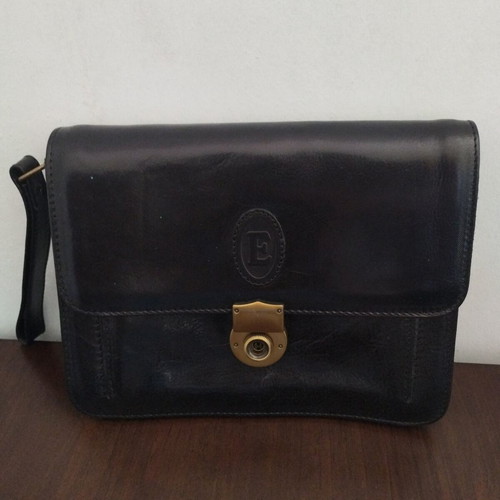 Mens bag pursue black leather new