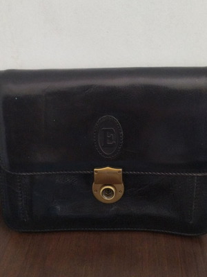 Mens bag pursue black leather new