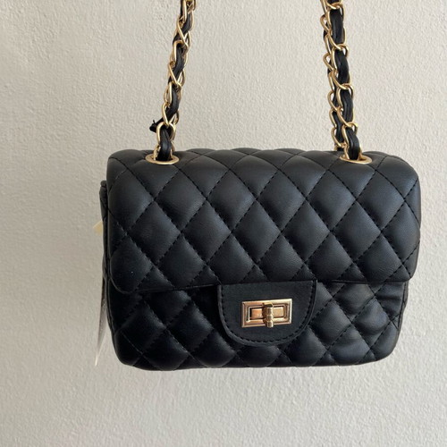 Bag-All crossbody bag black with gold details new
