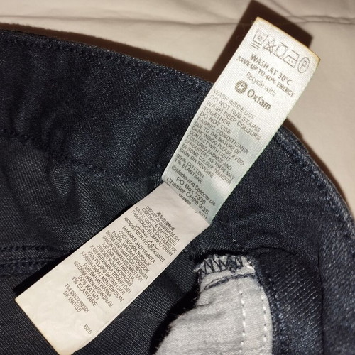 Marks & Spencer jeans with belt like new, blue, size M