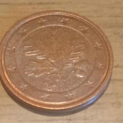 2 cents 2002 like new, minted in Germany