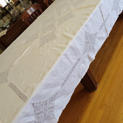 Linen tablecloth like new 165x240