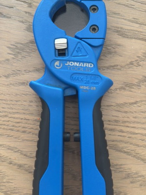 Jonard Tools Pipe Cutter for Plastic Tubes up to 28mm New