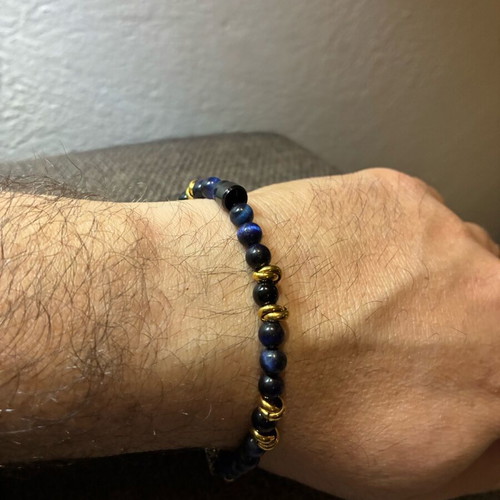 Men's bracelet like new blue