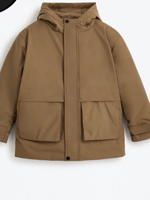 Lefties boys' jacket like new, brown, age 11-12