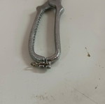 Metal kitchen scissors used, height 26 cm