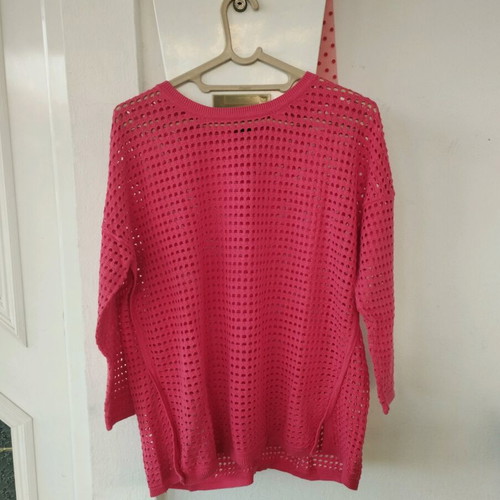 Coral pullover used S.Oliver, 3/4 sleeve, size XL