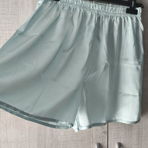 Vintage Primavera pajama set turquoise satin like new