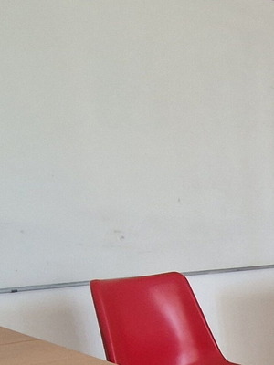 Whiteboard with aluminum frame used, 90x90 cm, single or set of 2