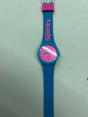 Superdry wristwatch women's like new, blue and pink