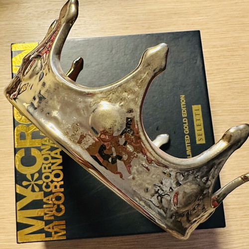 Seletti Memorabilia My Crown Gold decorative crown used, limited edition