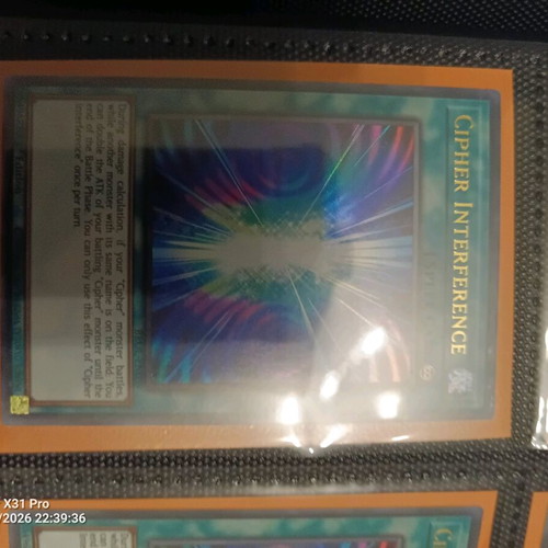 Yu-Gi-Oh Cipher Interference like new