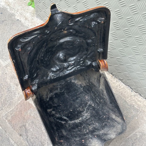 Cast iron fireplace accessory used, old