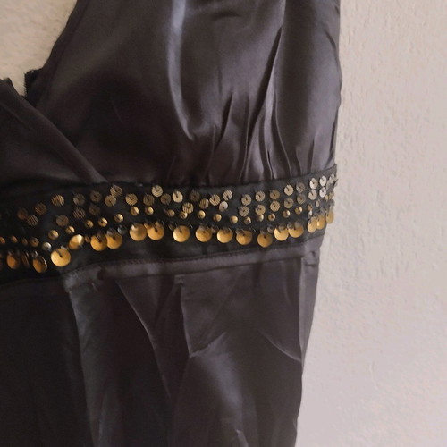 Grama satin dress like new, black, size L