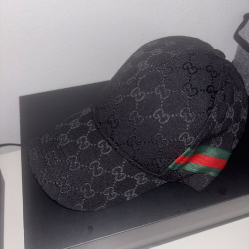 Gucci GG hat new, black, one size