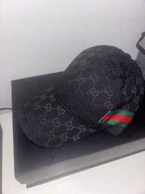 Gucci GG hat new, black, one size