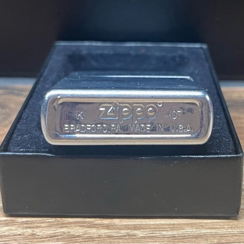 Zippo windproof lighter used, original USA, with box and card