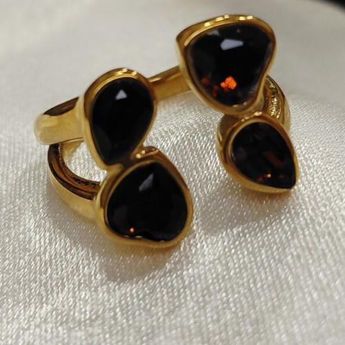 Steel ring one size in gold or silver color new