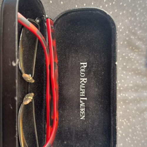Ralph Lauren Prescription Glasses used, red, photochromic lenses