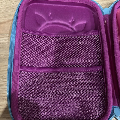 Smiggle pencil case like new, pink with 3D deer design