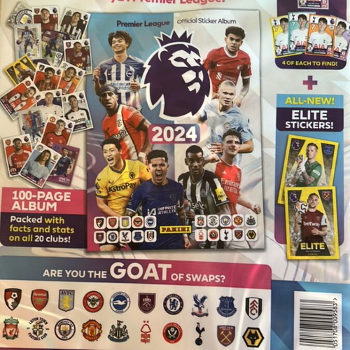 Panini Premier League 2024 Starter Pack with 5 Packets New