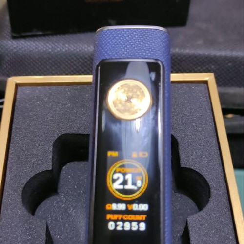 Dotmod DotBox 100W vape mod blue grey like new, 21700 battery