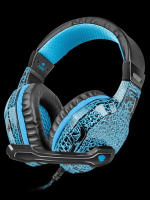 Fury Hellcat Over Ear Gaming Headset new with 3.5mm / USB connection blue