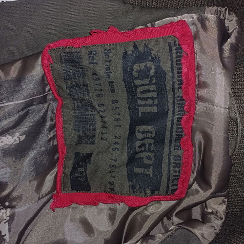 Men's jacket used, khaki earth color, size XL