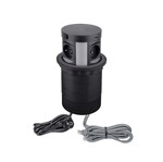 Πρίζα γραφείου Design Light MULTIBOX καινούργια, 4xDE, USB, USB-C, QI, RJ45, 2μ, μαύρο