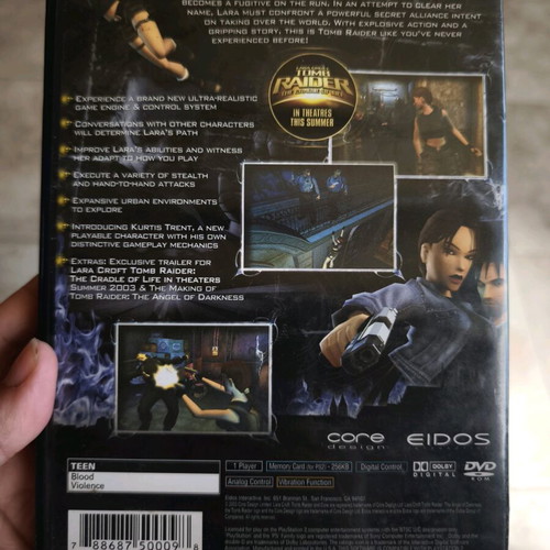 PlayStation 2 game Lara Croft Tomb Raider The Angel of Darkness used