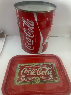 Coca Cola αναμνηστικά μεταχειρισμένα, 2 τεμάχια