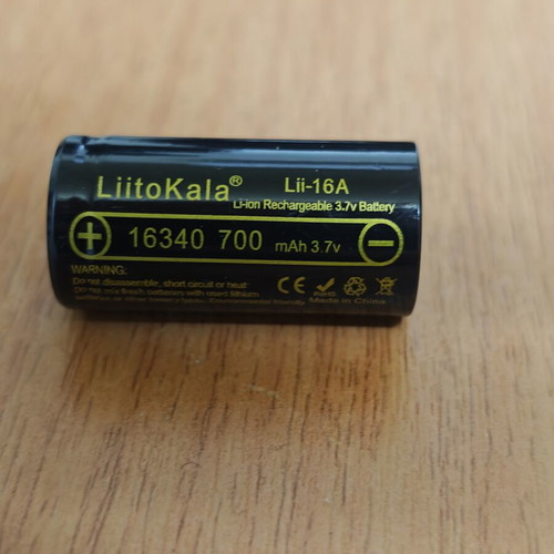 Litokala 16340 700mAh Rechargeable Battery New